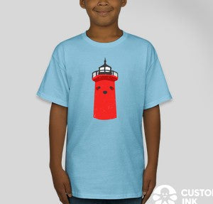 "Little Red Lighthouse" kid's T-Shirt